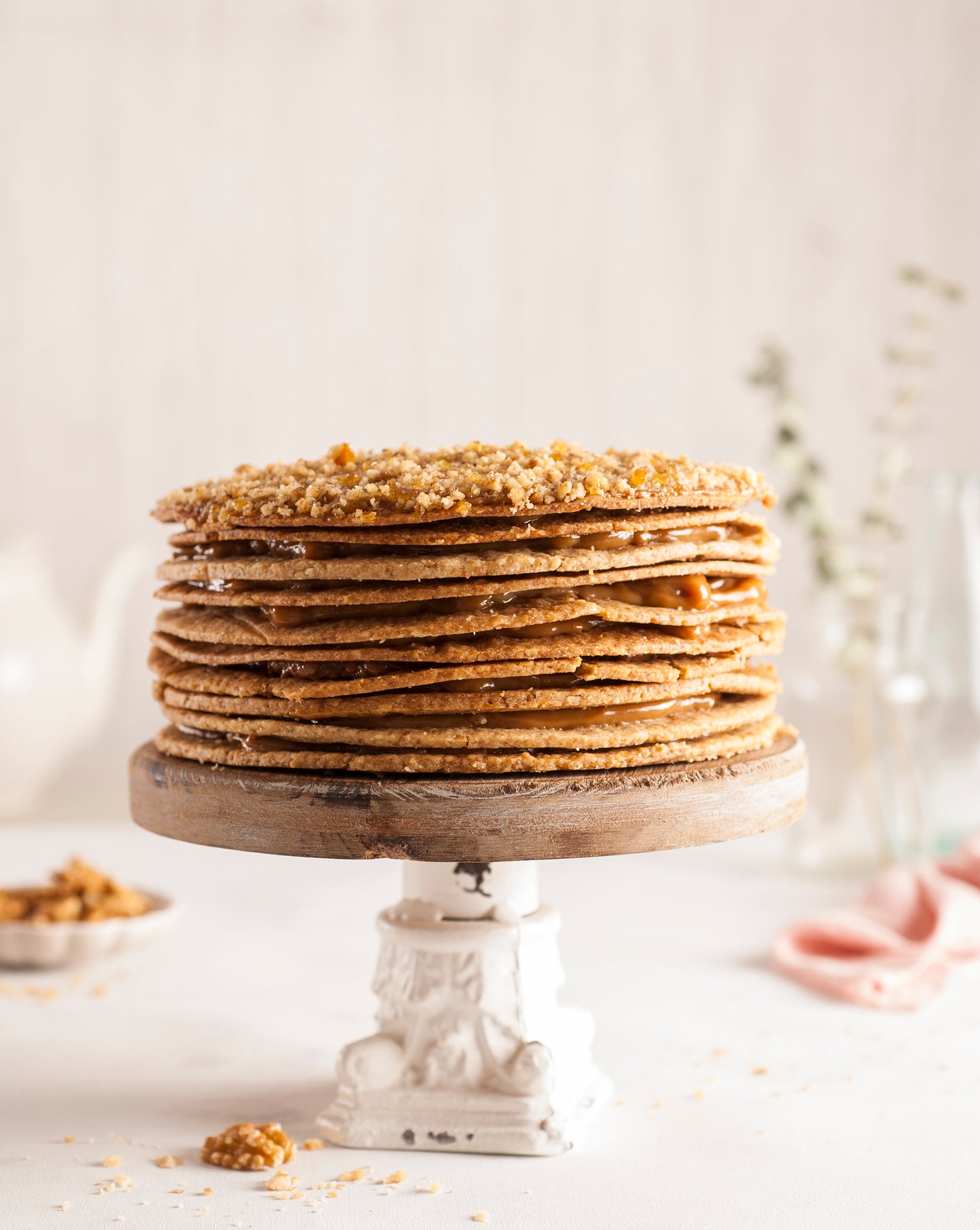Torta Crocante Nuez Manjar